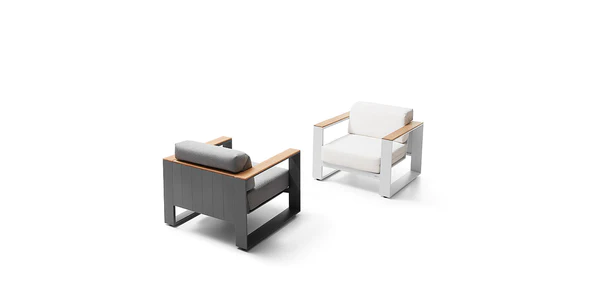 Thailand Outdoor Furniture Cambusa 5 Seat Conversation Set Black
