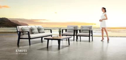 Thailand Outdoor Furniture Emoti 5 Seat Conversation Sofa Set