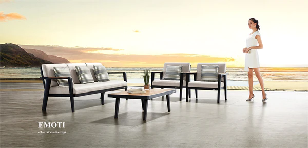 Thailand Outdoor Furniture Emoti 5 Seat Conversation Sofa Set