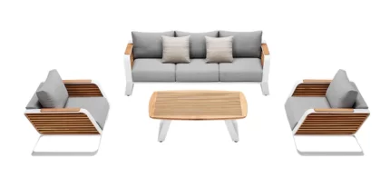 Thailand Outdoor Furniture Wing 5 Seat Conversation Sofa Set